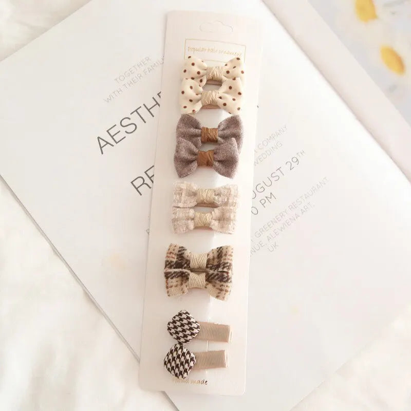 Darling Bow Hair Clips Set