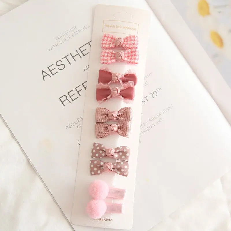 Darling Bow Hair Clips Set