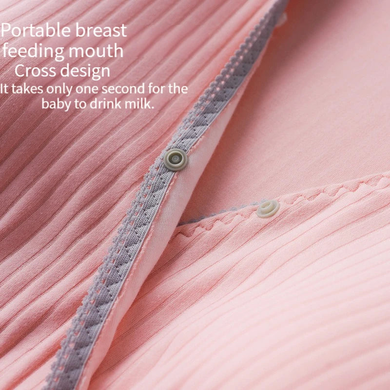 BreezeFlow Nursing Maxi Dress