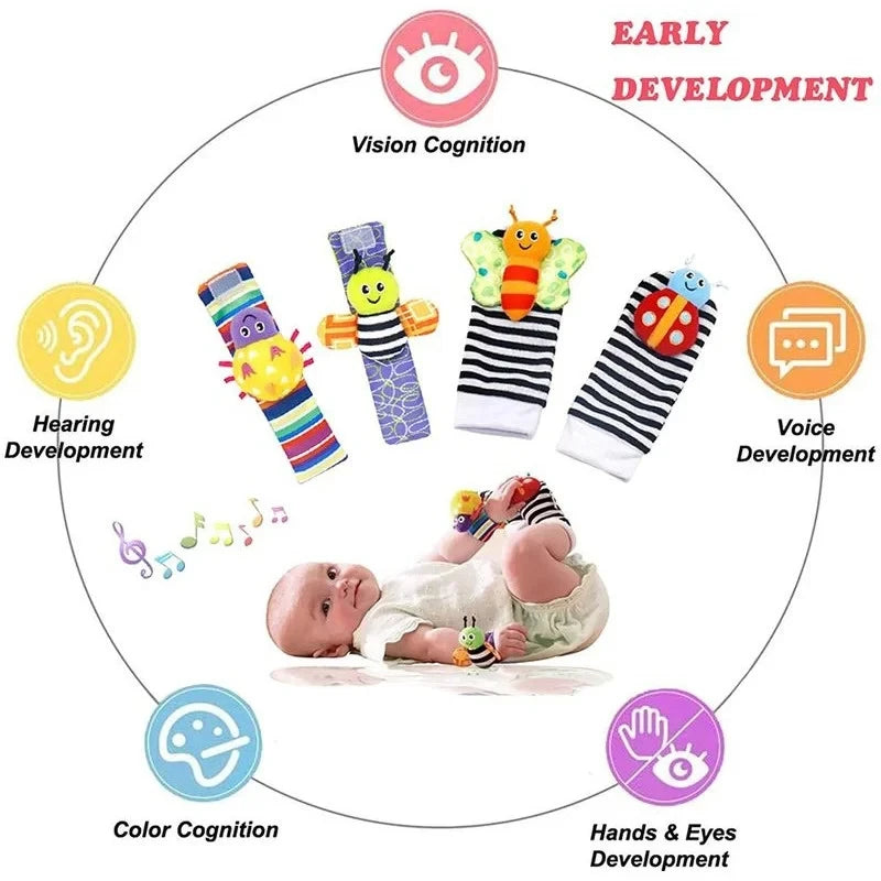 Baby Giggles Rattle Socks & Wristbands