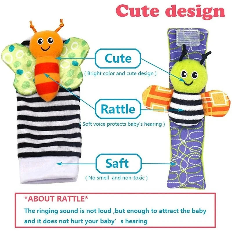 Baby Giggles Rattle Socks & Wristbands