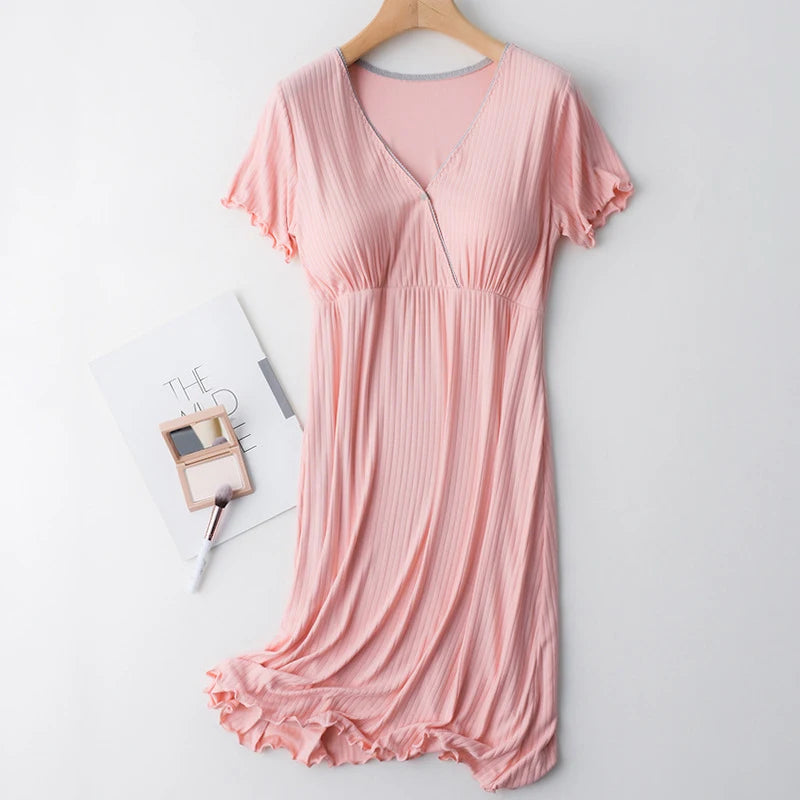 BreezeFlow Nursing Maxi Dress