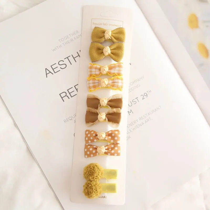 Darling Bow Hair Clips Set