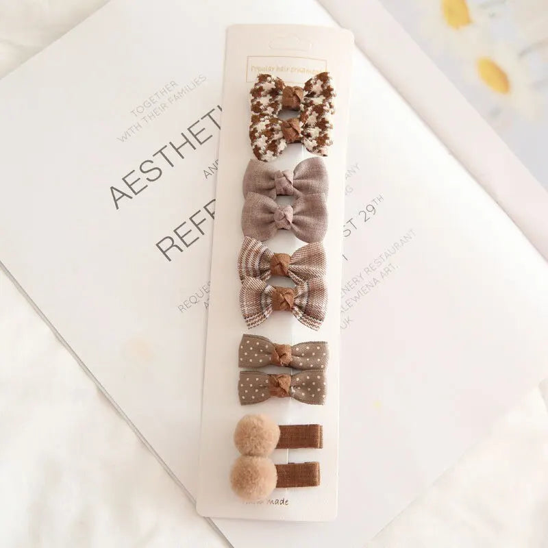 Darling Bow Hair Clips Set