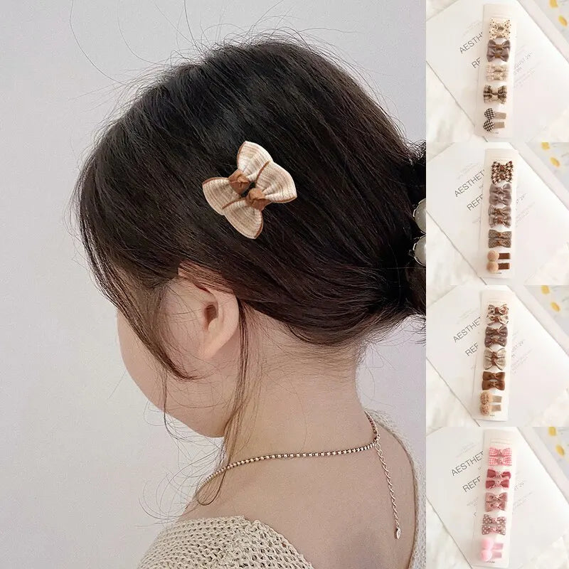Darling Bow Hair Clips Set