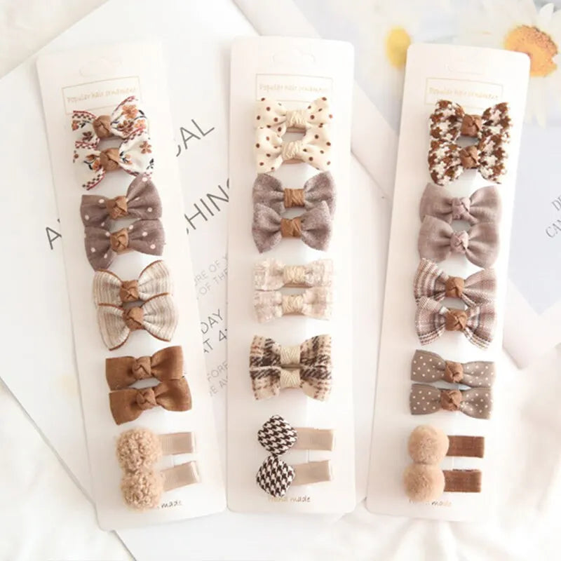 Darling Bow Hair Clips Set