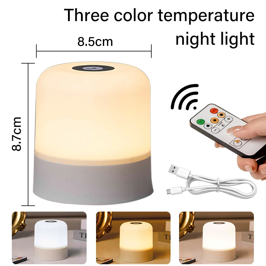 CalmGlow Touch Lamp